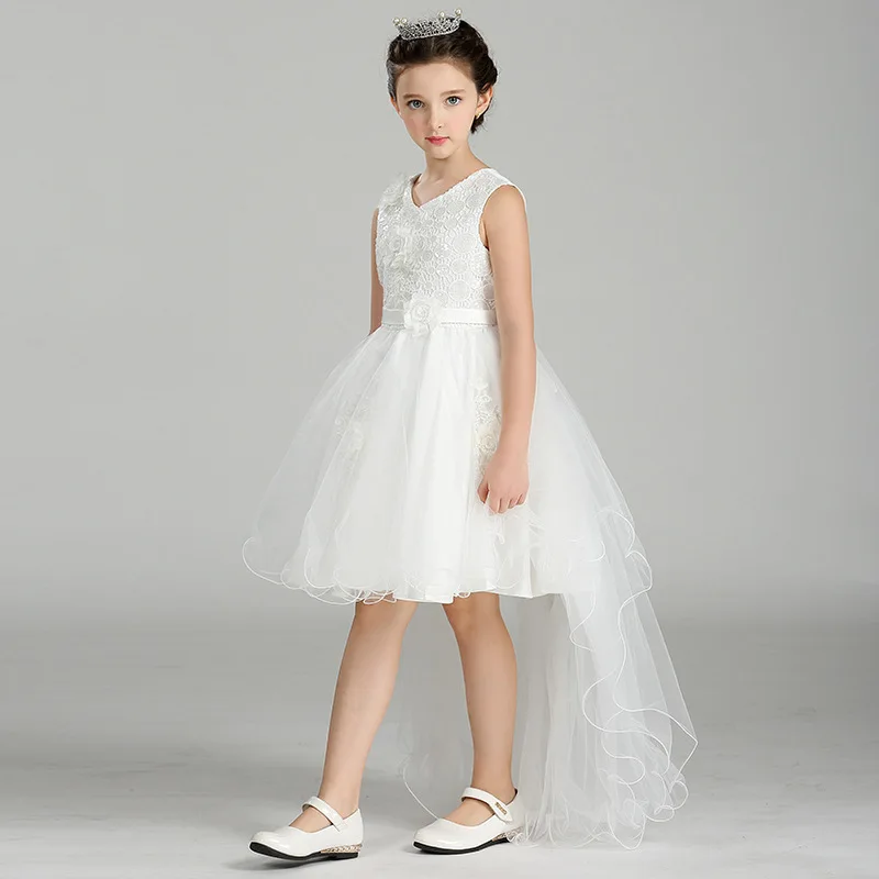 BAHEMAMI девушка Dress2018 Детская одежда хвост платье для девочек в цветочек свадебный