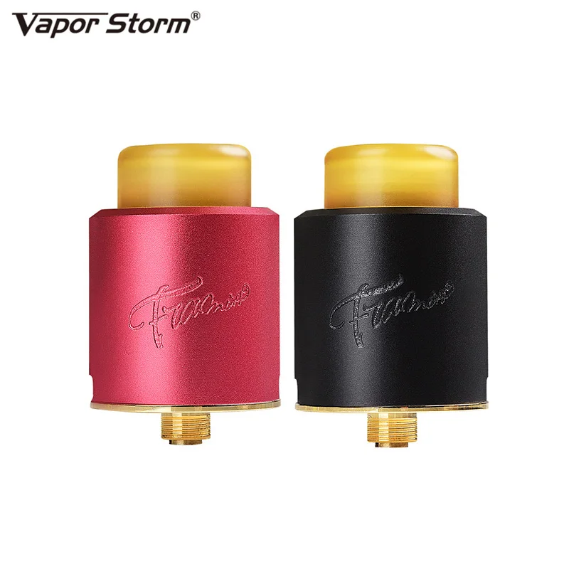 Оригинальный испаритель Vapor Storm Flamingo RDA Tank Rebuildable Dripping Dual Coil Atomizer 24 мм 510 Thread RTA DIY For