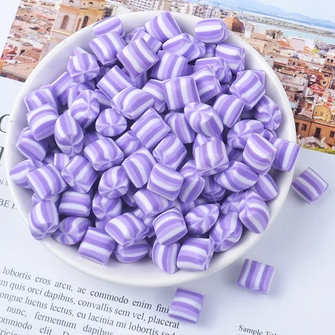 Lilac 100 шт./лот 10 мм каваи красочные жевательные резинки конфеты Полимерная глина Кабошон для скрапбукинга ремесло украшения DIY украшения для телефона - Цвет: Lilac