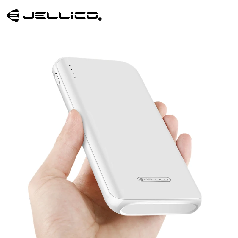 Jellico внешний аккумулятор 10000 мАч ультра тонкий полимерный для iPhone X 7 двойное