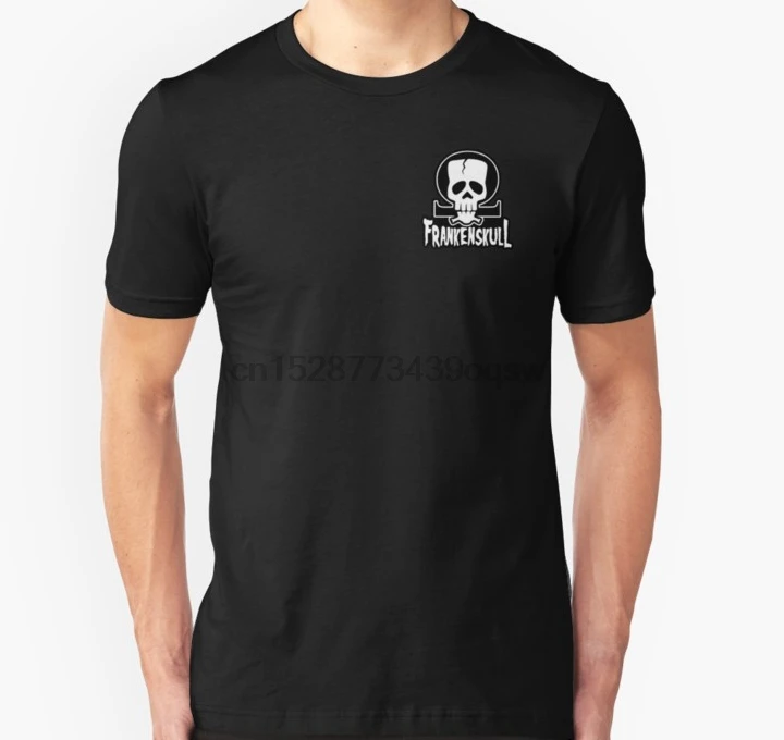 Мужская футболка с коротким рукавом и логотипом FrankenSkull Ohm маленькая унисекс