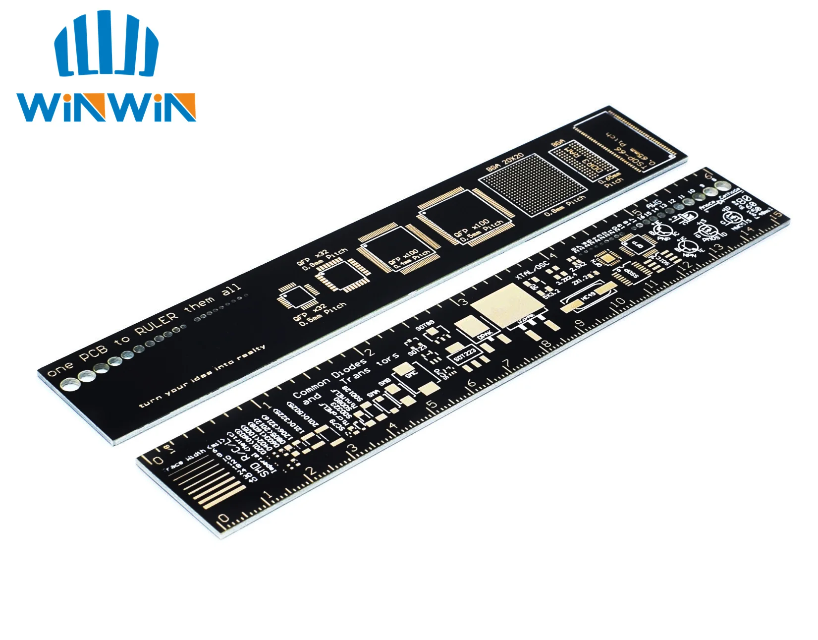 Линейка I72 PCB 15 см для электронных инженеров сборщиков Geeks вентиляторов линейка
