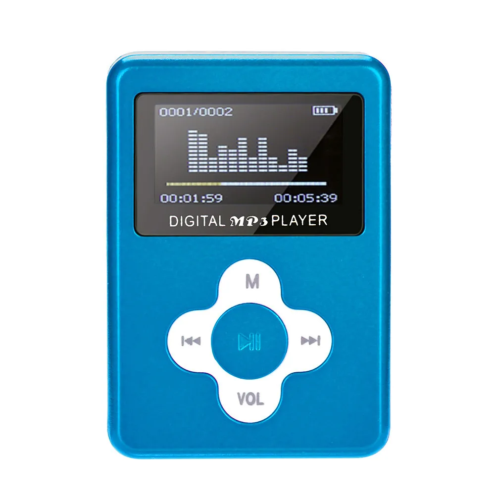 Новое поступление Симпатичный мини MP3 плеер с USB и ЖК экраном поддержка карт Micro SD