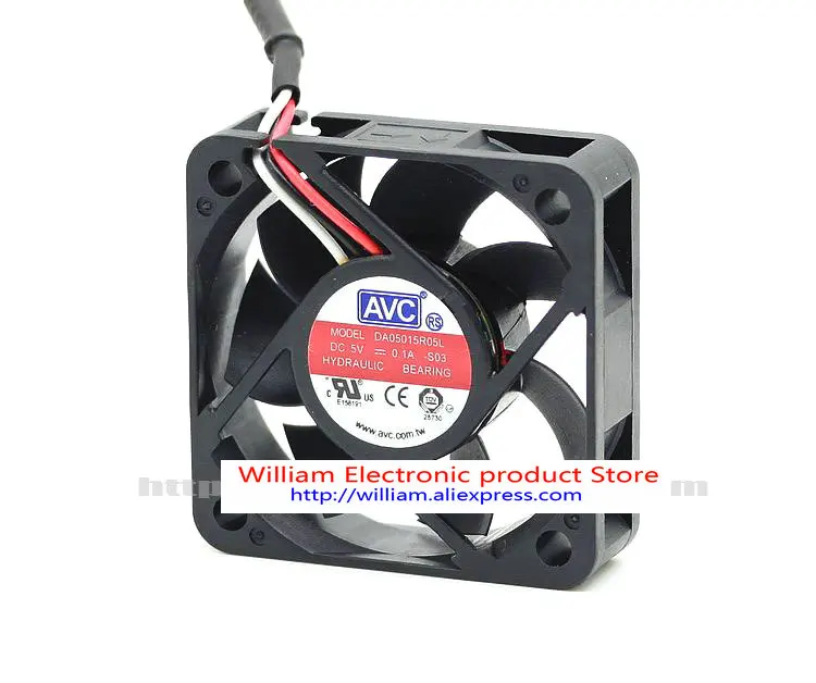 Новый оригинальный Компьютерный Вентилятор AVC DA05015R05L 5V 0.10A 5015 5 см|cooling fan|computer cooling