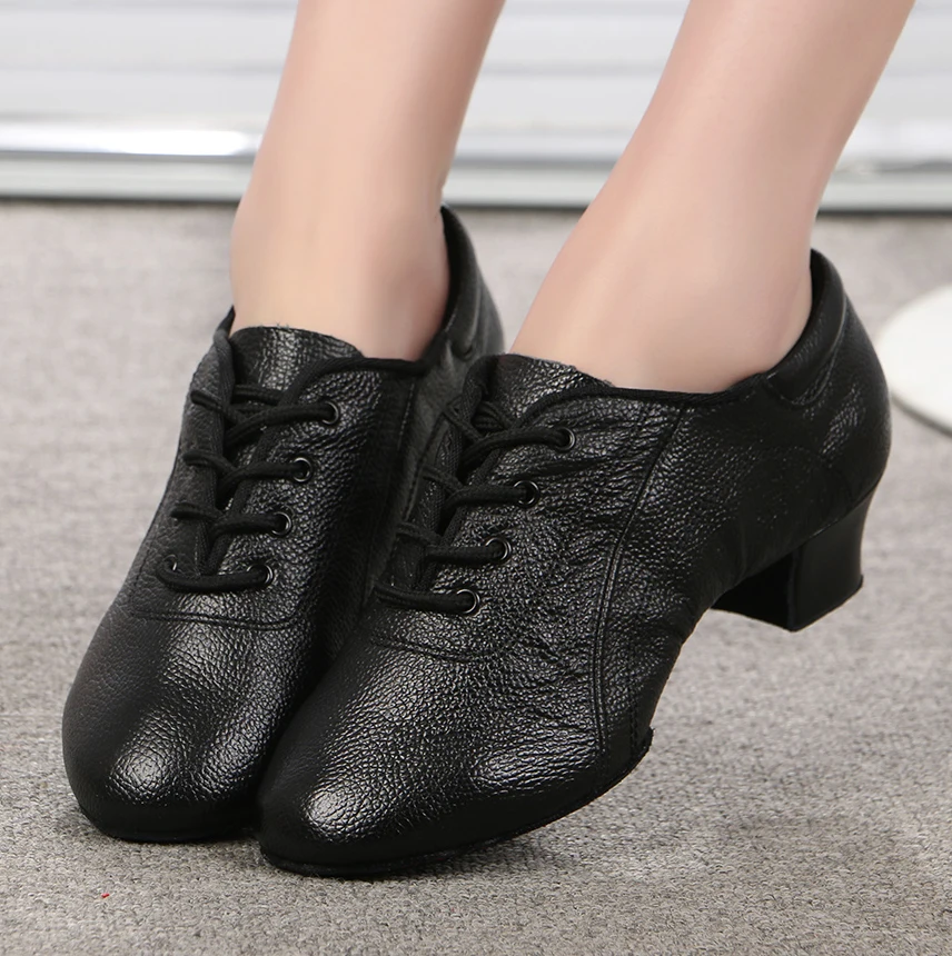 Туфли мужские кожаные для латиноамериканских танцев спортивная обувь с мягкой