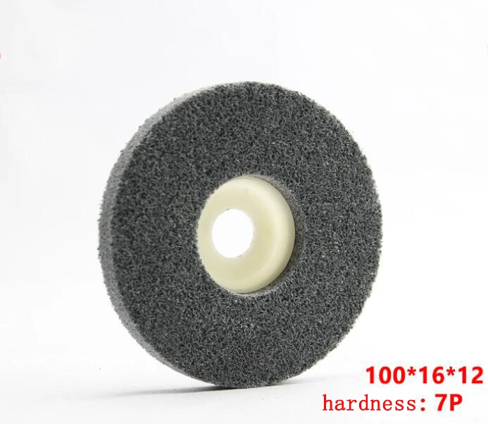 100*16 Nylon Fiber Wheel Stainless Steel Angular Polishing Grinding Disc with Cover | Инструменты