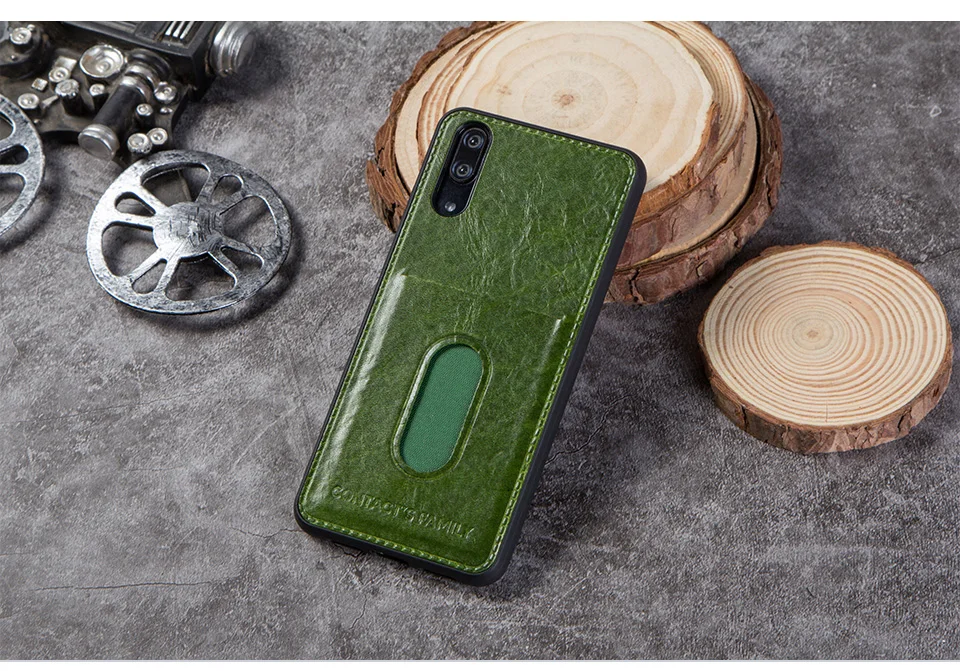 Чехол для huawei P20, натуральная кожа, задняя крышка, силиконовый защитный чехол для huawei P20 с карманом, гравировка