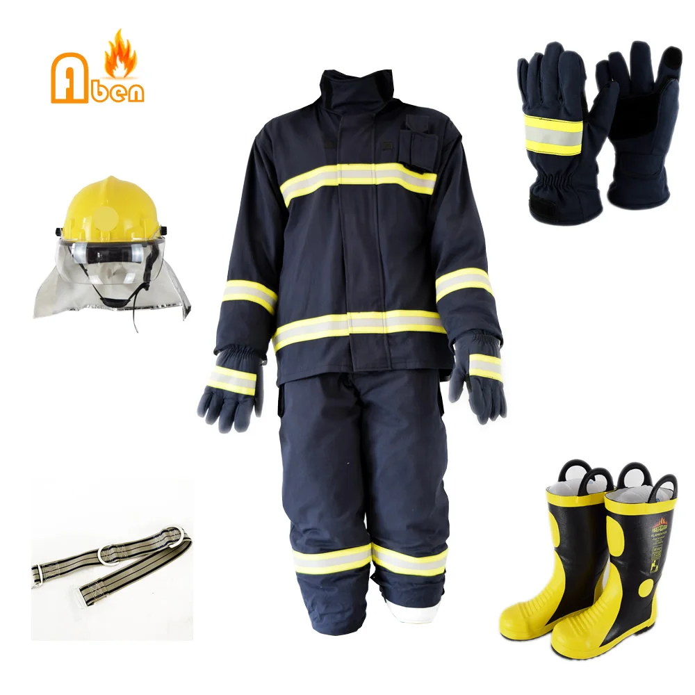 Пожарный костюм для пожарного включая шлем/перчатки/ботинки/ремень|fire suit|suit suitsuit