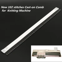 practical 1846cm stainless steel silver cast on comb knitting machine for all 4 5mm9mm brother knitting machine needle part