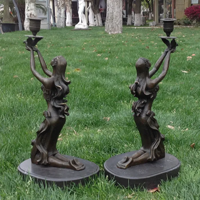 2 шт. медные ремесла бронзовые украшения Искусство молиться за мир свечи