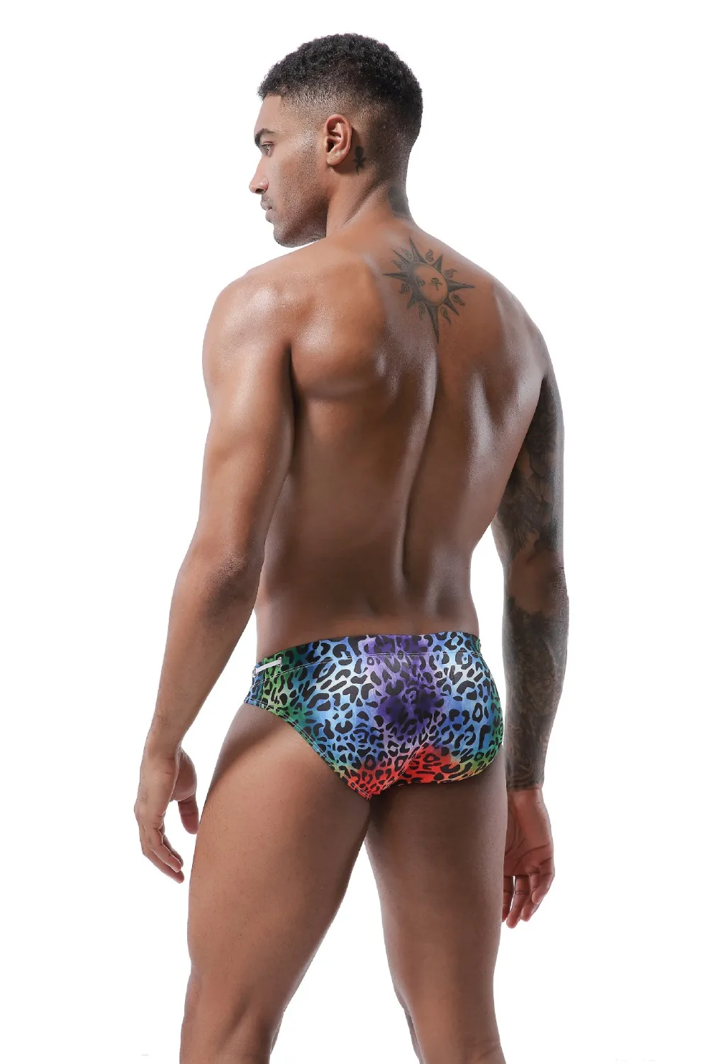 Leopard sexy swimwear men briefs trunks Mens bathing suit Briefs Swimming Swim Surfing Beach Shorts Swimsuit Bikini Sunga 109