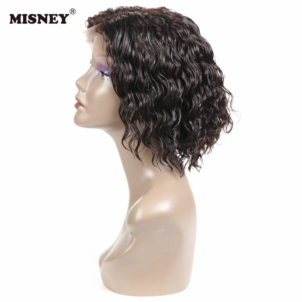 Парик из человеческих волос Remy вьющийся короткий предварительно выщипанный с