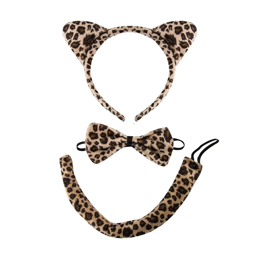 Детский костюм для девочек ободок с кошачьими ушками и хвостом волос