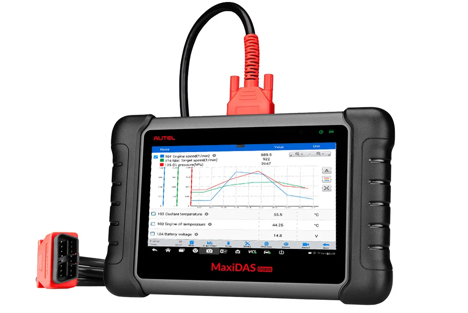 Autel MaxiDAS DS808 OBD2 сканер автомобильный диагностический инструмент OBDII OE-уровень двунаправленный контроль ключ программист код считыватель PK MK808