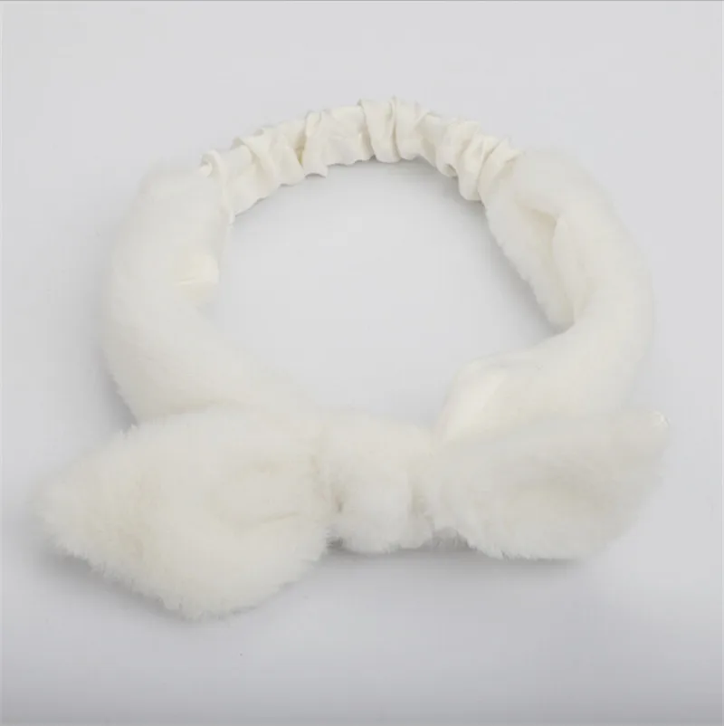 head bands Зима Пушистый Теплый узел резинка тюрбан ободок Девушки Женщины повязки для волос аксессуары для женщин головной убор Головной убор - Цвет: head bands
