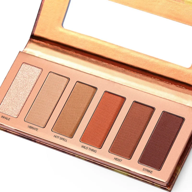 Female Mini Heat Contour Makeup Palette Shimmer Matte Natural Bronzing Highlighter Powder Nude Eyeshadow Set 6 Colors E3 |