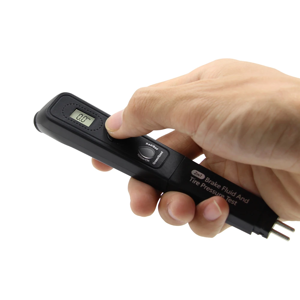 Авто тестер тормозной жидкости ручка с TPMS давление в шинах 2in1 проверьте DOT3/4/5 5LED