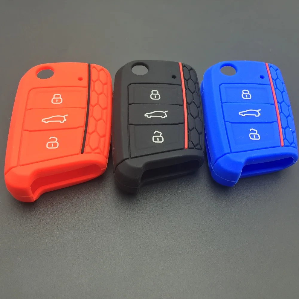 car-styling car Key sticker Case Bag Cover For Volkswagen Vw Golf 7 Mk7 Skoda Octavia A7 Seat Leon Ibiza Portect Car Accessories |