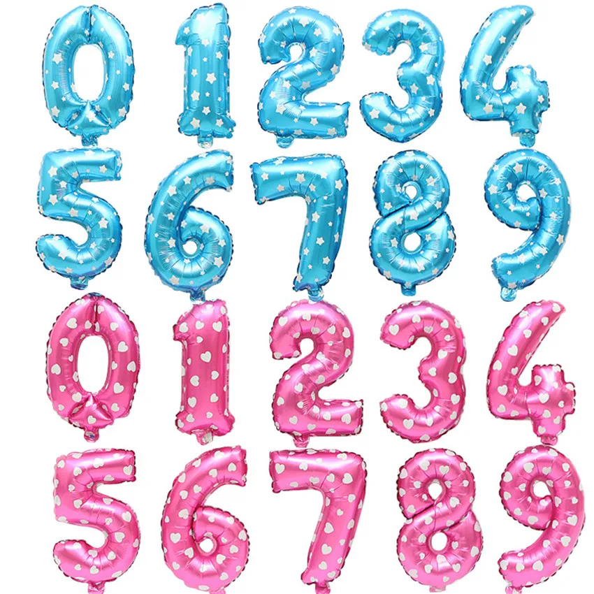 Шары воздушные из фольги с цифрами 16/30/40 дюйма|supplies party|supplies wedding |