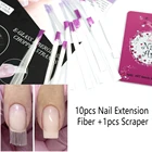 10 шт.компл. акриловый набор для наращивания ногтей ASWEINA, набор для профессионального маникюра из стекловолокна