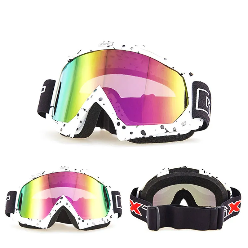 

BOZXRX Motorcycle Motocross Goggles Glasses for Helmet Racing Gafas Dirt Bike ATV MX Goggles Clear Tinted Lens Off Road
