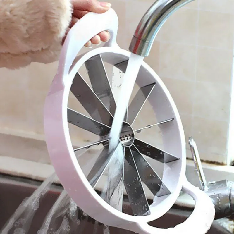 Творческий Арбуз Slicer резак фруктов Utensilios де Cozinha Дыня Ножи Cortador Melancia Кухня