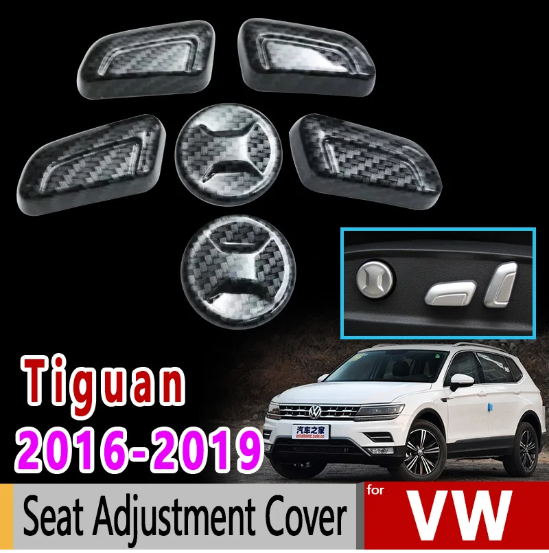 Для VW Tiguan II MK2 2016 2017 2018 2019 Volkswagen хромированный чехол из углеродного волокна для