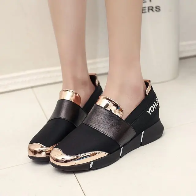 

Dropshiping Women Casual Loafers Breathable Summer Flat Shoes Woman Slip on Casual Shoes New Zapatillas Flats Shoes Size 35-40