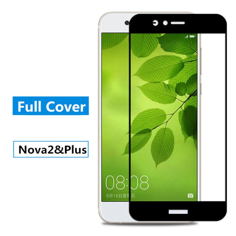 9H полное покрытие закаленное стекло для Huawei Nova 2 Защитная пленка Защитное