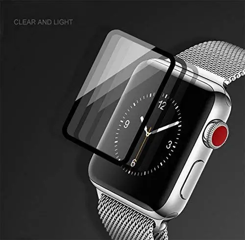 3D защитная пленка из закаленного стекла с полным покрытием от края до для apple watch