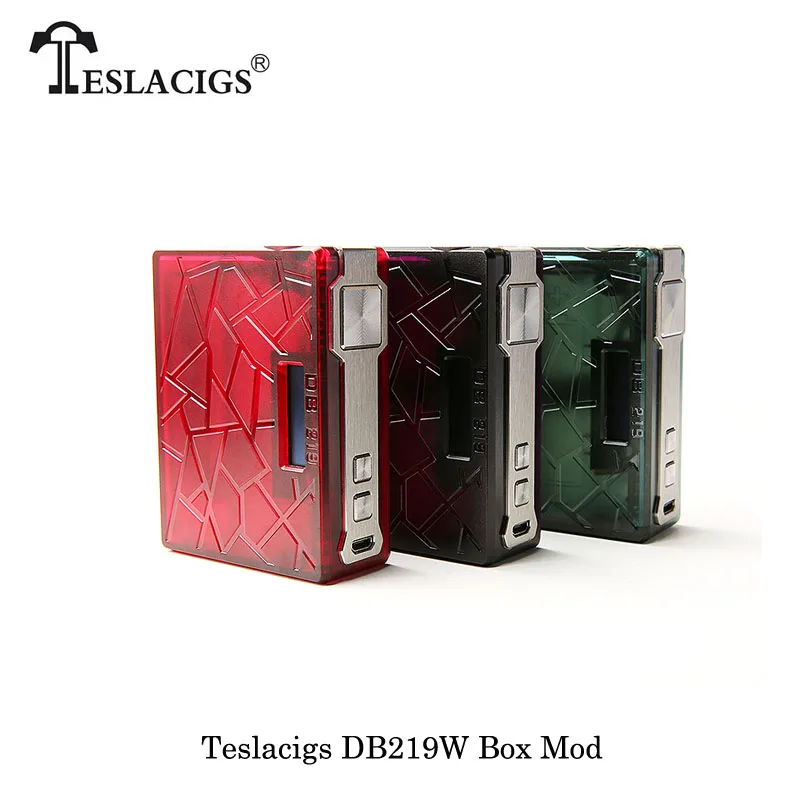Электронные сигареты 219 Вт Teslacigs Tesla DB219 TC поле Mod работает на Двойной 18650 батарея Vape