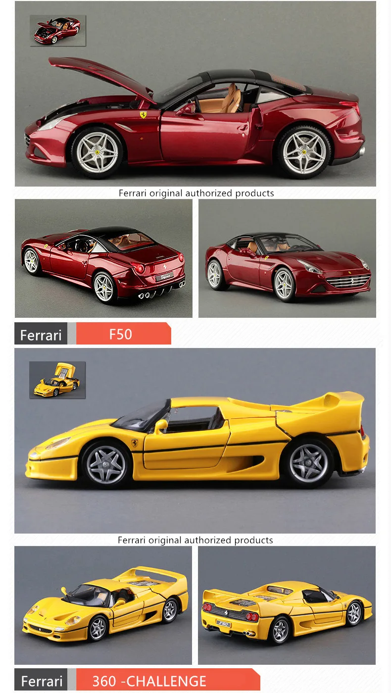 Bburago 1:24 Ferrari FXXK rad коллекция производитель авторизованный имитационный сплав модель автомобиля ремесла украшение коллекция игрушек