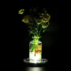 Многоцветная светодиодная оссветильник ительная база с дистанционным управлением и перезаряжаемым аккумулятором 20 см RGBW для ВАЗ, канделябр, декор Centerpeice