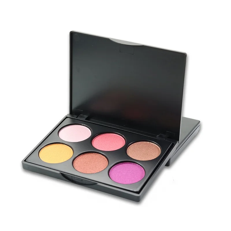 

6 Colors Eyeshadow Palette Glamorous Smokey Eye Shadow Makeup Kit Waterproof Smudge Proof Eye Shadow Powder Palette For Women
