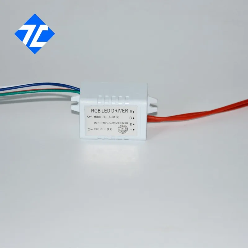 Бесплатная доставка 1 шт. самоуправление 3 Вт-6 Вт RGB led лампа драйвер прожектор