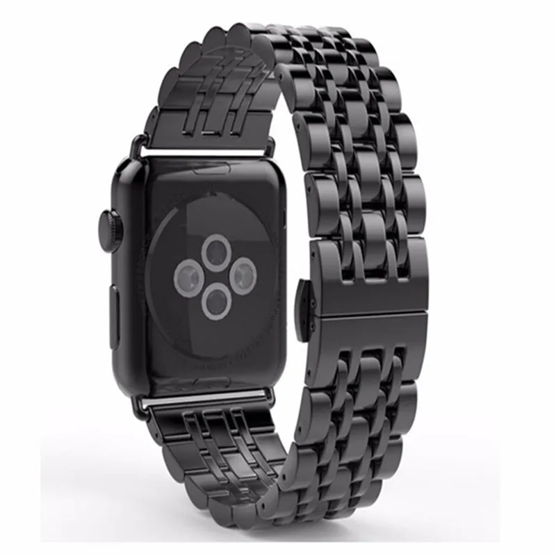 100% Stainless Steel Watchband For Apple Watch 1/2/3/4 Series 38mm/42mm/40mm/44mm Replacement Metal Business Wristwatch Strap | Наручные