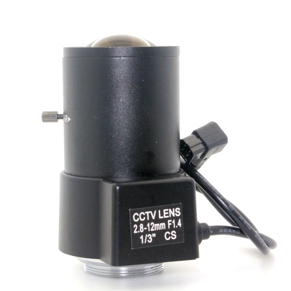2 8 12 мм cs Объектив варифокальный Авто iris Box Камеры видеонаблюдения F1.4 CS объектив