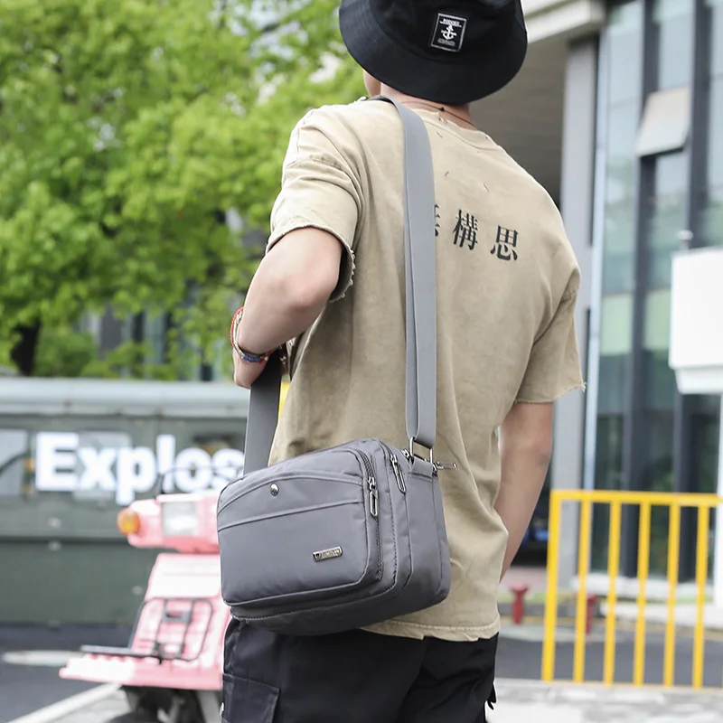 

Men's Crossbody Bag High Quality Men Messenger Bag Nylon Casual Business man's Shoulder Bag Oxford Waterproof Unisex
