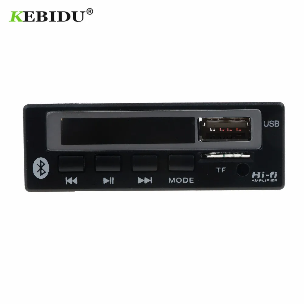 KEBIDU DC 5 в 12 В Bluetooth 0 MP3 WMA WAV декодер плата беспроводной аудио модуль цветной экран USB