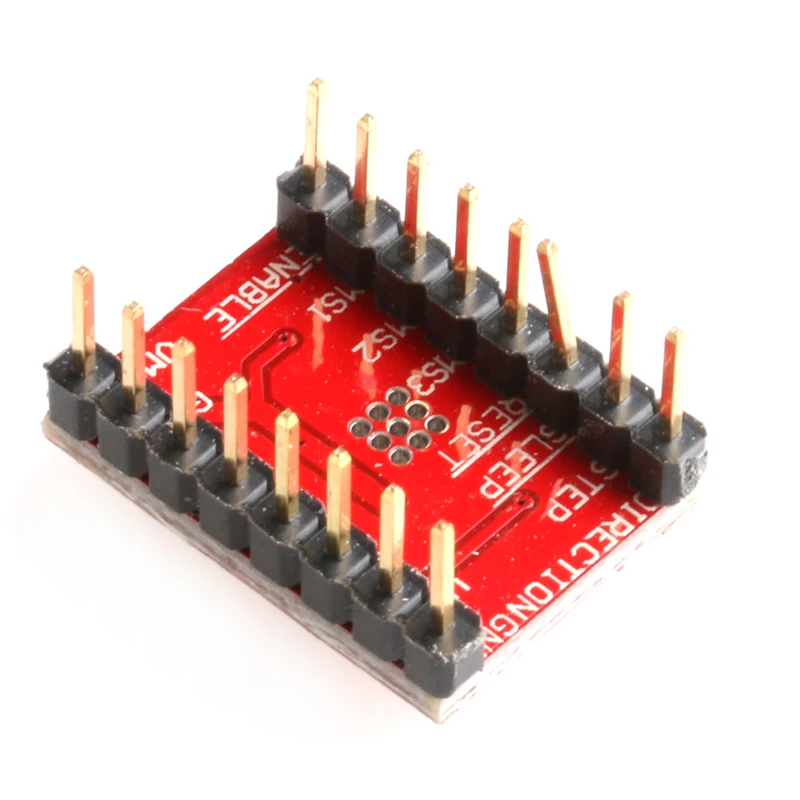 5 шт. A4988 StepStick шаговый Драйвер + радиатор для Reprap Pololu 3D принтер красный W312| |