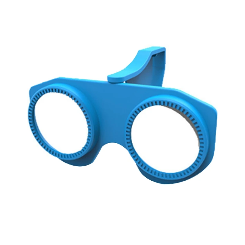 Складные 3D очки виртуальной реальности для смартфонов с 6,0 дюймов 3,5 дюймовыми очками - Цвет оправы: Синий