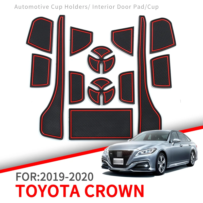 ZUNDUO Противоскользящий коврик для ворот и чашек Toyota Crown 2019 2020 аксессуары интерьера
