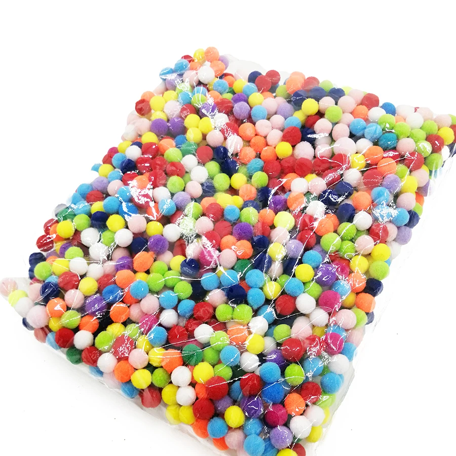 1000 pcs 1cm Mix color Pompom Eyes for Toys Pompones Needlework Wholesale Costume Jewelery DIY Crafts Materials Accessory | Дом и сад