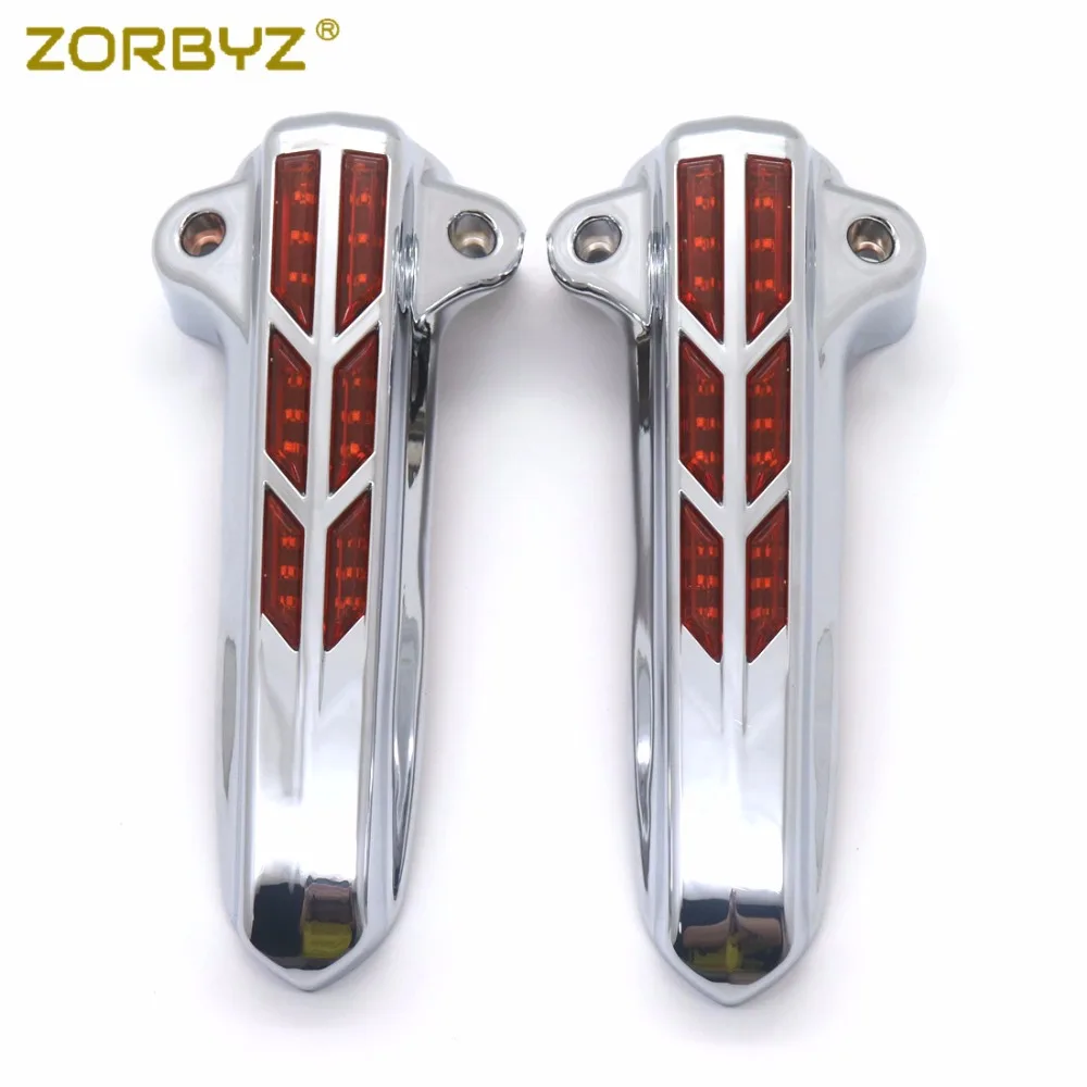 ZORBYZ мотоциклетный чехол со светодиодной подсветкой Хромированная передняя