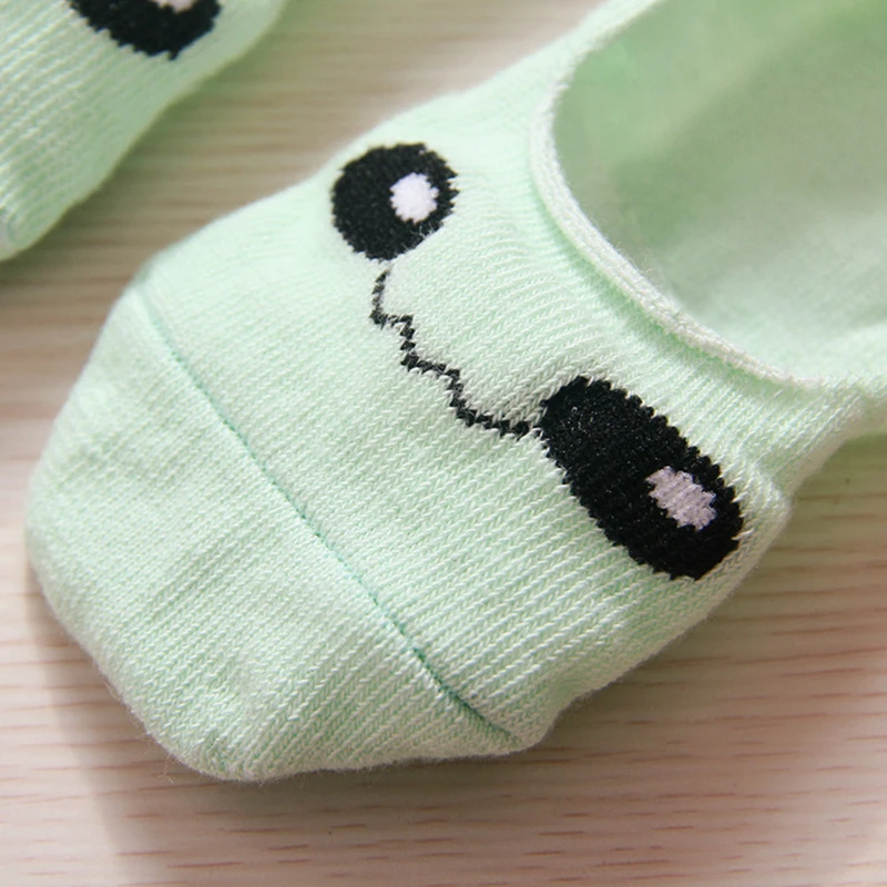 Хлопковые носки-башмачки с рисунком для малышей невидимые носки мальчиков и