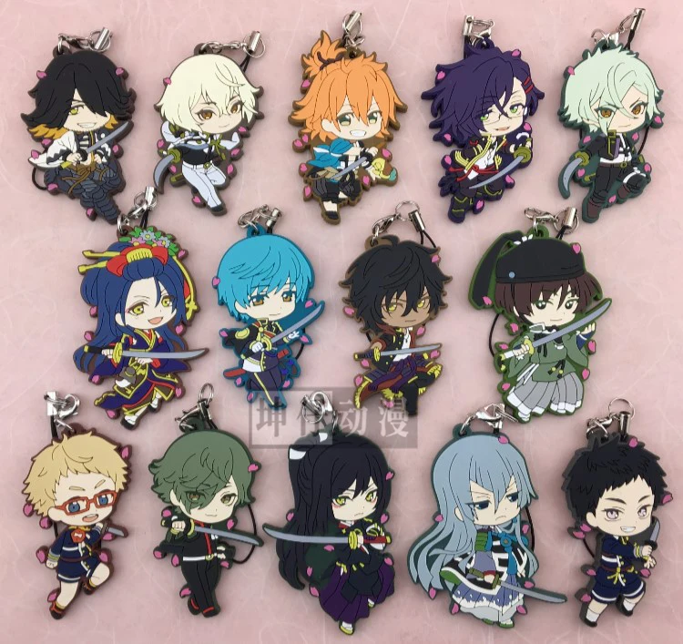 Touken Ranbu онлайн игра Kousetsusamonji Ichigo Hitofuri Taroutachi Sakura версия резиновый брелок|touken