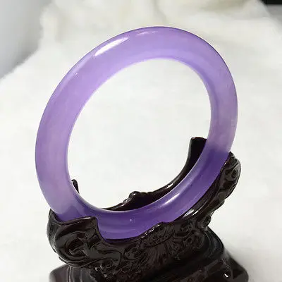 

0091 China Natural Purple Lavender Gems Bracelet Bangle 5.6