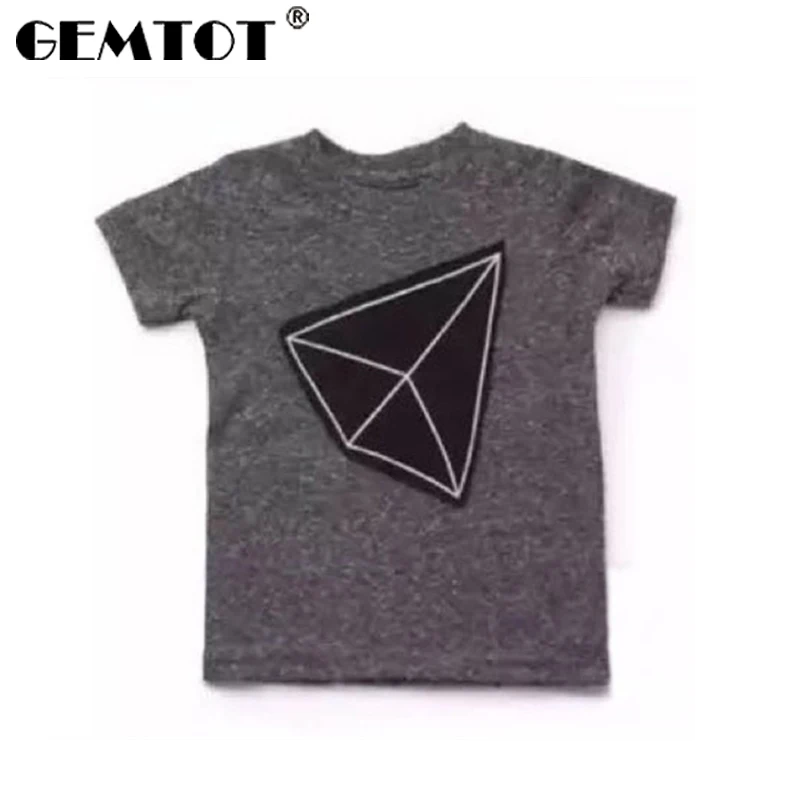 Футболка GEMTOT для мальчиков 100% хлопок кайд летняя одежда детский топ с ремешком и