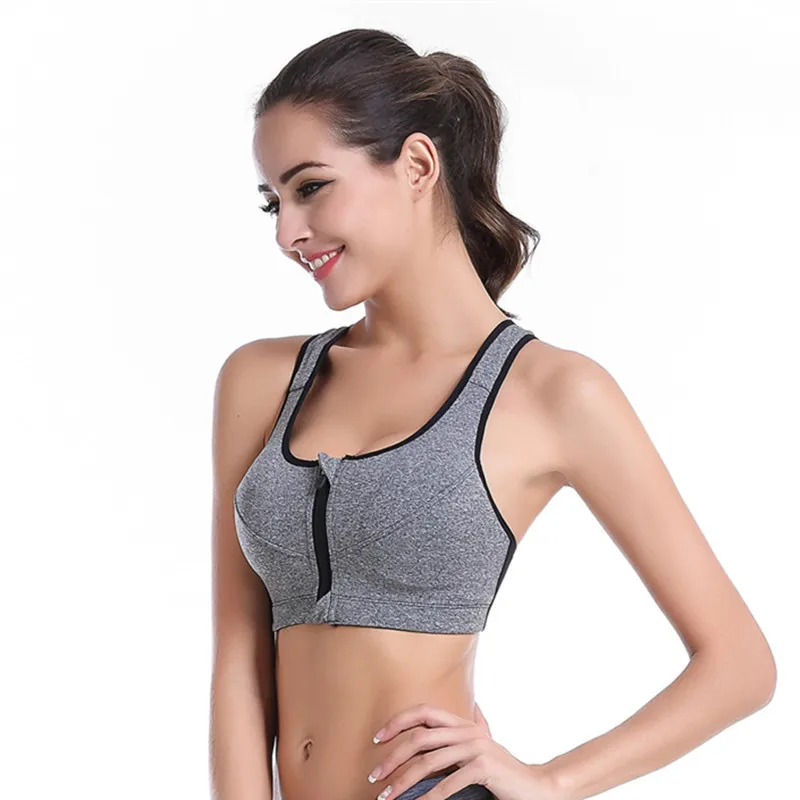 Женский бюстгальтер для фитнеса без косточек бюстгальтеры на молнии