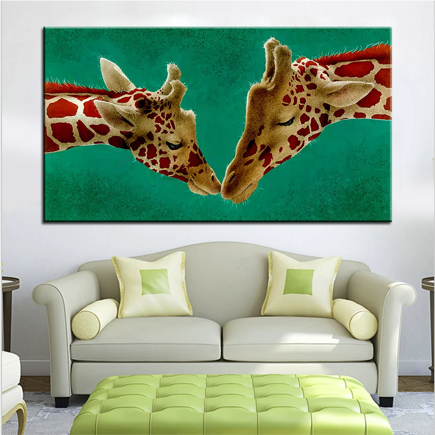 

Large size Printing Oil Painting lofty lovers Wall painting Wall Art Decoration Picture For Living Room painting No Frame